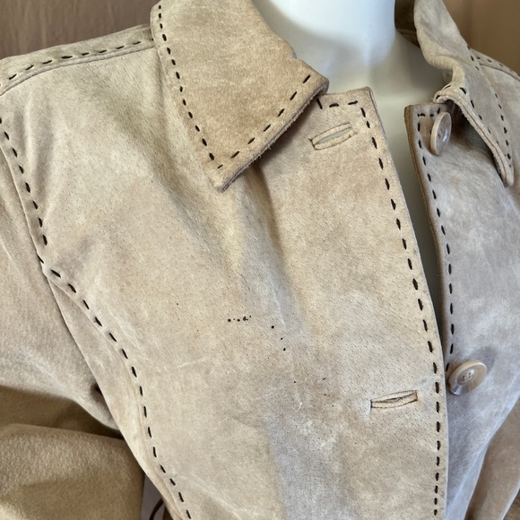Running Wild REAL Leather Suede Jacket / Coat - Picture 6 of 8